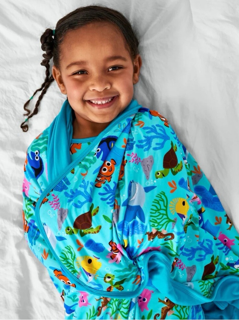 Little Sleepies Disney Nemo’s Reef Large Cloud Blanket Finding Nemo htf